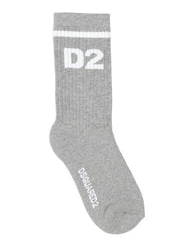 DSQUARED2 Socks & tights Grey 80% Cotton, 18% Polyamide, 2% Elastane