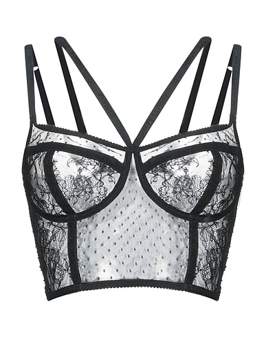 DOLCE&GABBANA Bra Black 65% Viscose, 35% Polyamide, Elastane