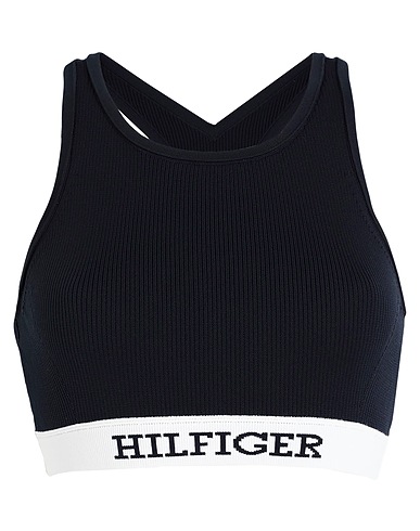 TOMMY HILFIGER Bra Navy blue 68% Polyester, 32% Polyamide