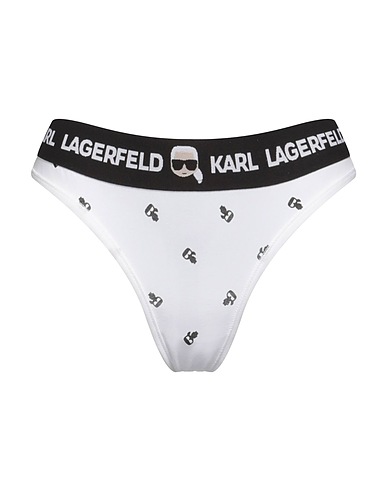 KARL LAGERFELD Slip Bianco 95% Cotone, 5% Elastan
