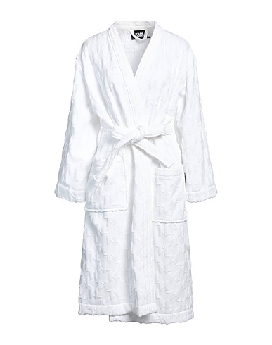 KARL LAGERFELD Dressing gowns & bathrobes White 100% Cotton