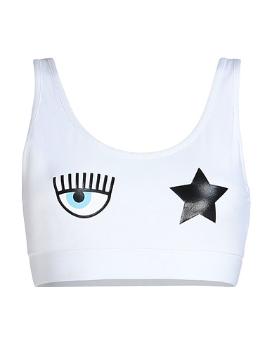 CHIARA FERRAGNI Bra White 95% Cotton, 5% Elastane