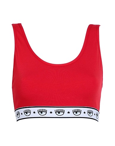CHIARA FERRAGNI Bra Red 95% Cotton, 5% Elastane