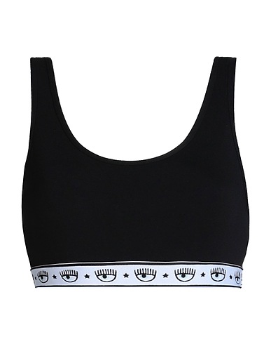 CHIARA FERRAGNI Bra Black 95% Cotton, 5% Elastane
