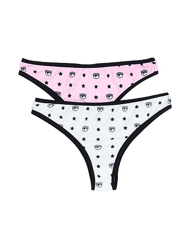 CHIARA FERRAGNI Slip Bianco 95% Cotone, 5% Elastan