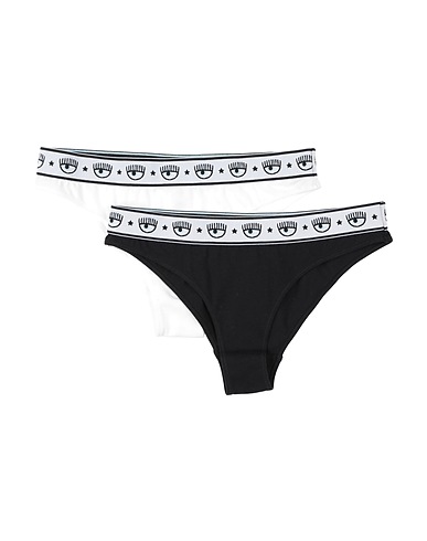 CHIARA FERRAGNI Slip Nero 95% Cotone, 5% Elastan