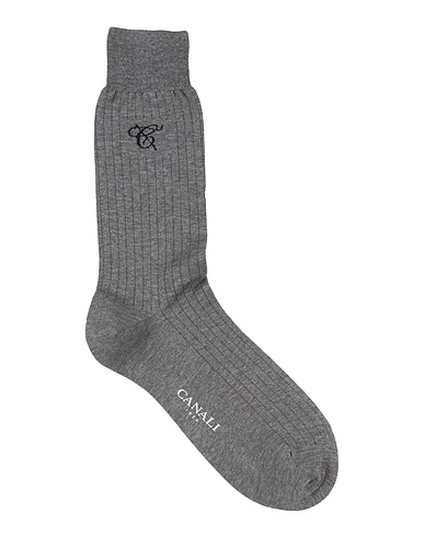 CANALI Socks & tights Grey 90% Cotton, 10% Polyamide