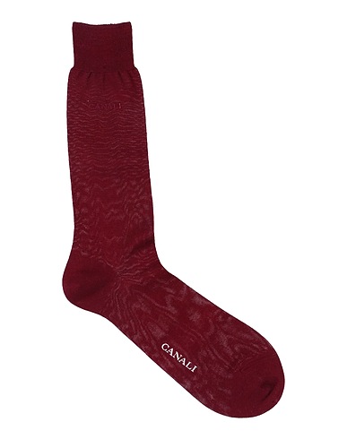 CANALI Socks & tights Burgundy 100% Cotton