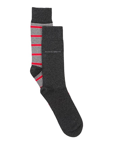 ROY ROBSON Calze e Calzini Antracite 75% Cotone, 23% Poliammide, 2% Elastan