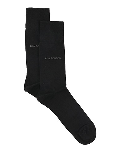 ROY ROBSON Socks & tights Black 60% Wool, 23% Cotton, 15% Polyamide, 2% Elastane