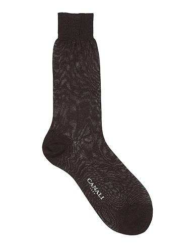 CANALI Socks & tights Dark brown 100% Cotton