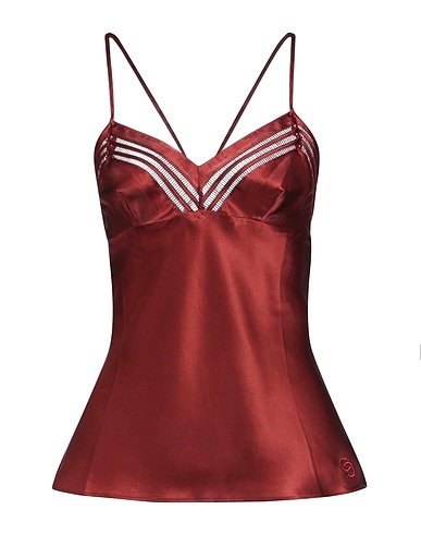 CHANTELLE Undershirt Brick red 100% Silk