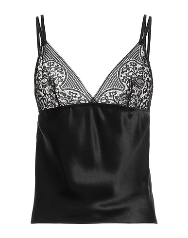 CHANTELLE Unterhemd Schwarz 100% Seide, Polyamid, Polyester