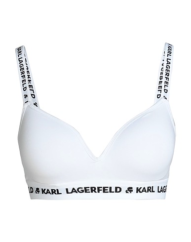 KARL LAGERFELD Bra LOGO PADDED BRA White 95% Lyocell, 5% Elastane