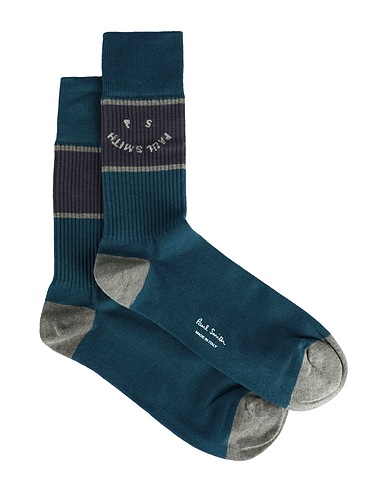 PAUL SMITH Medias y Calcetines Verde agua profundo 78% Algodón, 20% Poliamida, 2% Elastán