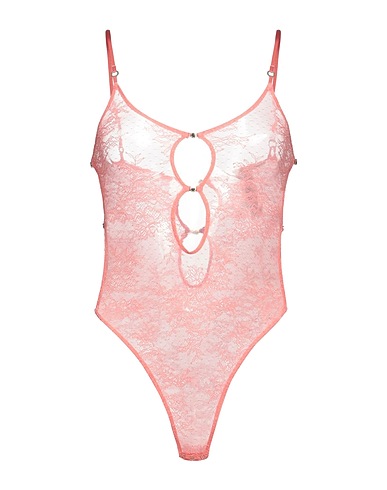 STELLA McCARTNEY Lingerie bodysuit Salmon pink 83% Polyamide, 17% Elastane