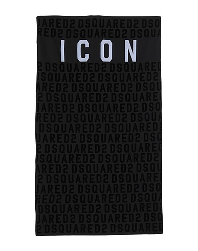 DSQUARED2 Beach towel ICON Black 100% Cotton