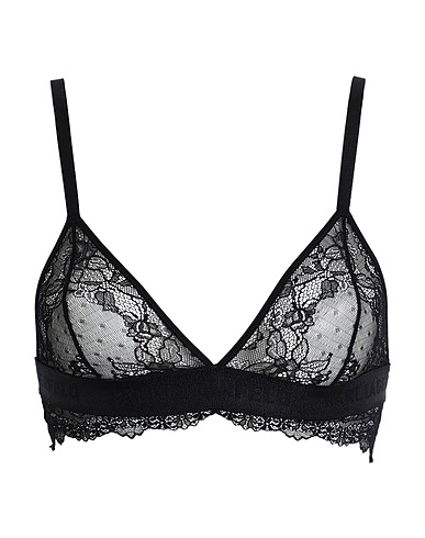 KARL LAGERFELD Bra LACE SCALLOP TRIANGLE BRA
 Black 88% Polyamide, 12% Elastane