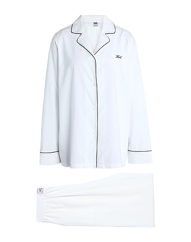 KARL LAGERFELD Sleepwear KARL SHIRT PJ SET
 White 70% Tencel™ Lyocell, 30% Cotton