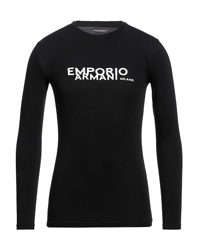 EMPORIO ARMANI Unterhemd UNDERWEAR Schwarz 95% Baumwolle, 5% Elastan