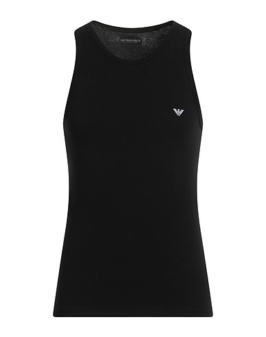 EMPORIO ARMANI Undershirt Black 95% Cotton, 5% Elastane