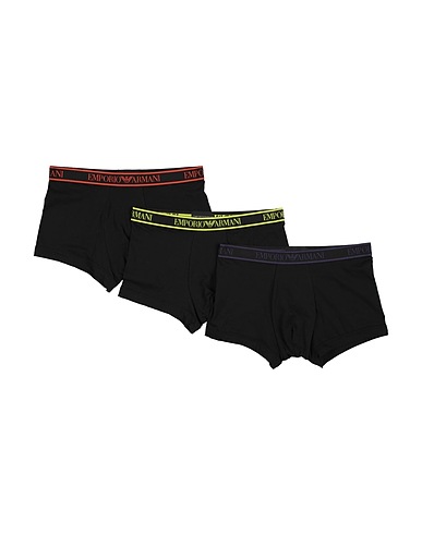 EMPORIO ARMANI Boxer UNDERWEAR Black 95% Cotton, 5% Elastane