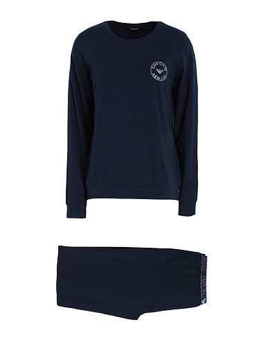 EMPORIO ARMANI Sleepwear UNDERWEAR Navy blue 95% Cotton, 5% Elastane