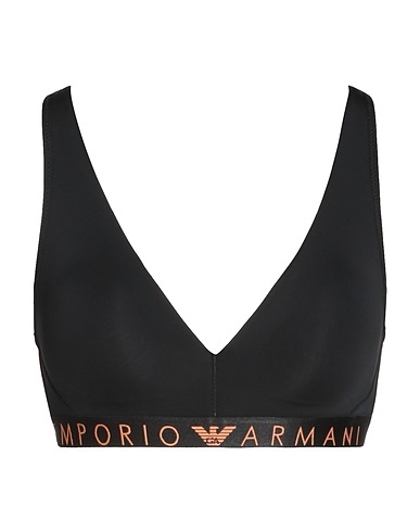 EMPORIO ARMANI Bra UNDERWEAR Black 85% Polyamide, 15% Elastane