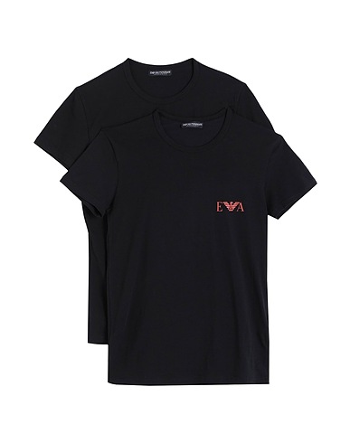 EMPORIO ARMANI Undershirt UNDERWEAR Black 95% Cotton, 5% Elastane