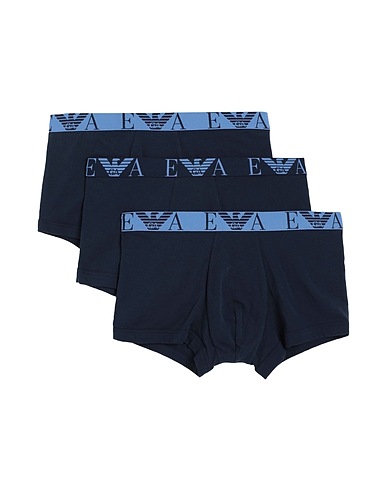 EMPORIO ARMANI Boxer UNDERWEAR Navy blue 95% Cotton, 5% Elastane