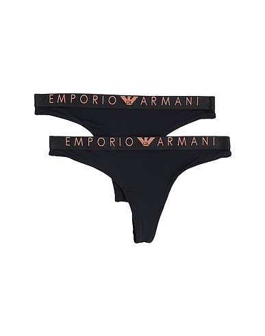 EMPORIO ARMANI Brief UNDERWEAR Black 85% Polyamide, 15% Elastane, Polyester, Cotton