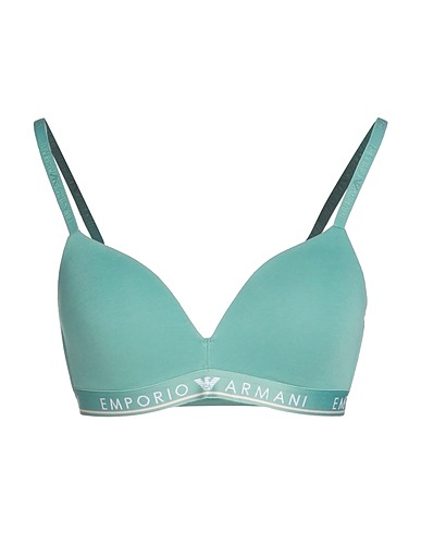 EMPORIO ARMANI Soutien-gorge UNDERWEAR Vert sauge 95% Coton, 5% Élasthanne