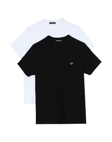 EMPORIO ARMANI Undershirt UNDERWEAR Black 95% Cotton, 5% Elastane