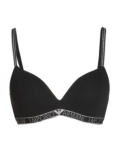 EMPORIO ARMANI Bra Black 95% Cotton, 5% Elastane