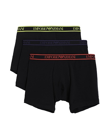 EMPORIO ARMANI Boxer UNDERWEAR Black 95% Cotton, 5% Elastane