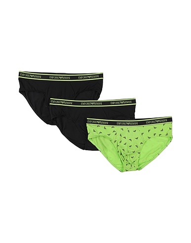 EMPORIO ARMANI Brief UNDERWEAR Lime green 95% Cotton, 5% Elastane
