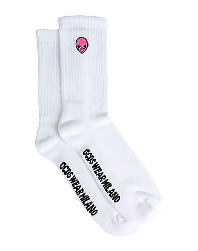 GCDS Socks & tights White 85% Cotton, 10% Polyamide, 5% Eco Polyester