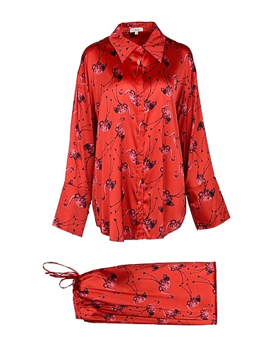 VIVIS Sleepwear Tomato red 65% Silk, 30% Viscose, 5% Elastane
