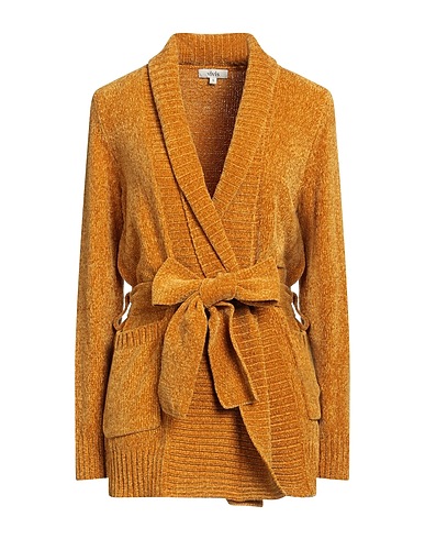 VIVIS Cardigan Giallo ocra 100% Poliestere