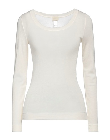 HANRO Undershirt Ivory 65% Silk, 35% Cashmere