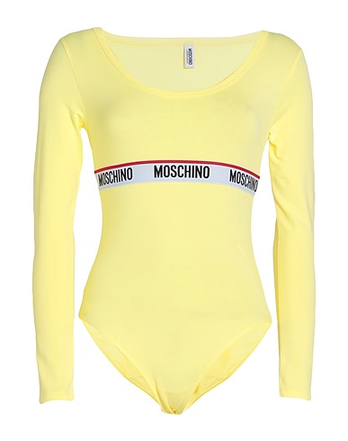MOSCHINO Body intimo Giallo 92% Cotone, 8% Elastan
