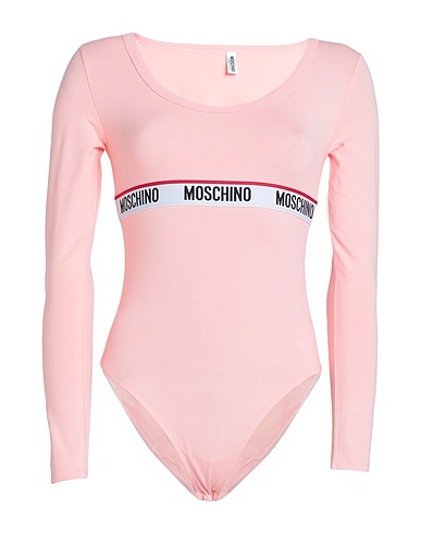 MOSCHINO Lingerie bodysuit Pink 92% Cotton, 8% Elastane