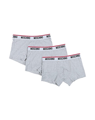 MOSCHINO Boxer UNDERWEAR Light grey 94% Cotton, 6% Elastane