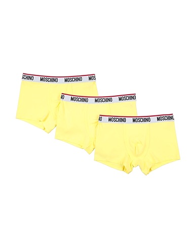 MOSCHINO 사각팬티 UNDERWEAR 파스텔 옐로우 94% 코튼, 6% 엘라스테인