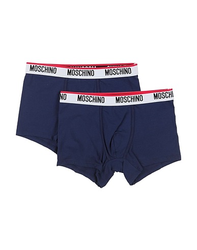 MOSCHINO Boxer Navy blue 95% Cotton, 5% Elastane