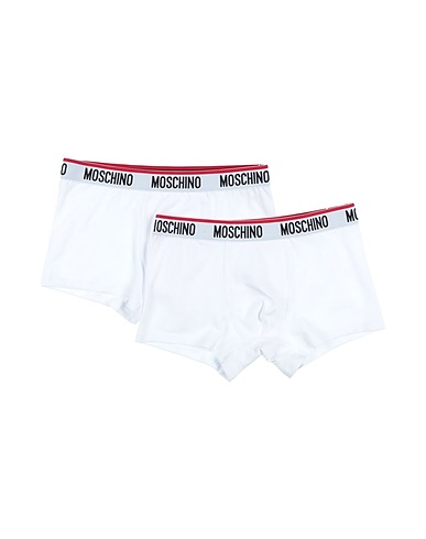 MOSCHINO Boxer Bianco 95% Cotone, 5% Elastan