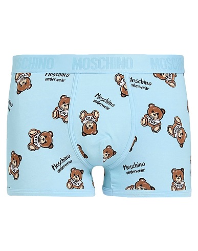 MOSCHINO Boxer Sky blue 95% Cotton, 5% Elastane