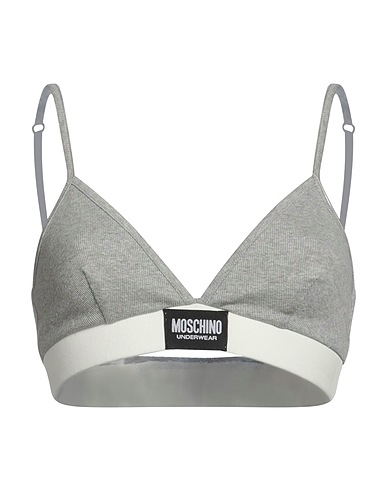 MOSCHINO Bra Grey 95% Cotton, 5% Elastane