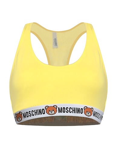 MOSCHINO Bra UNDERWEAR Yellow 95% Cotton, 5% Elastane