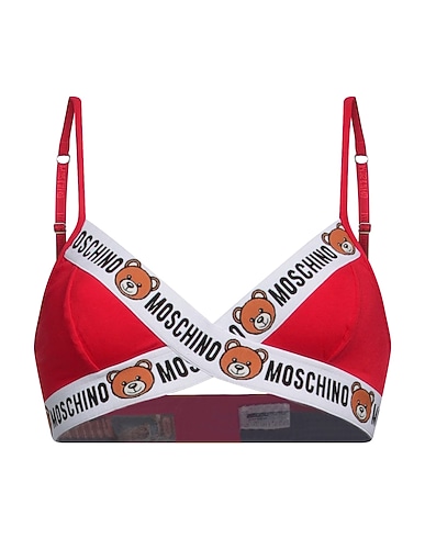 MOSCHINO Reggiseno UNDERWEAR Rosso pomodoro 95% Cotone, 5% Elastan